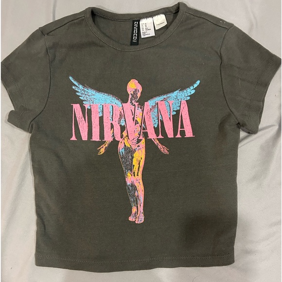 Nirvana Baby Tee H&M - Picture 1 of 3